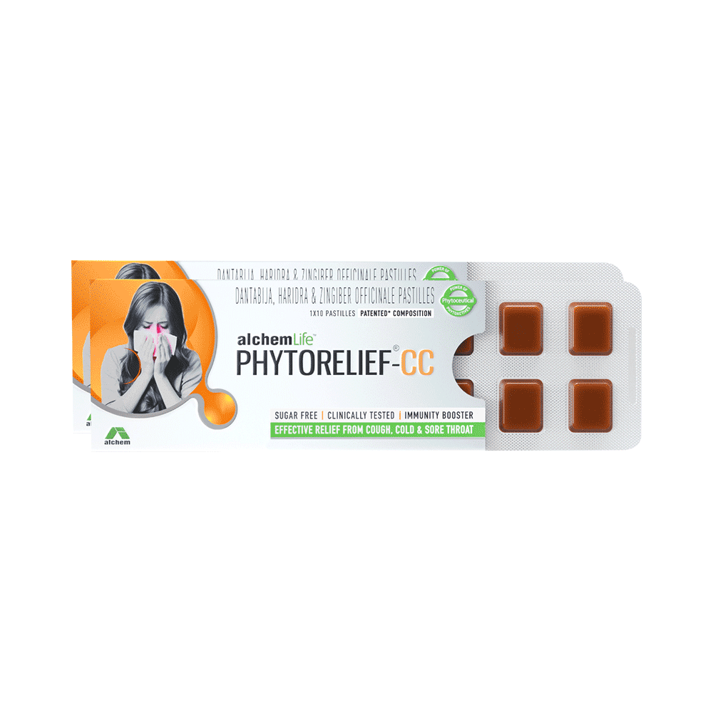 Phytorelief-CC Immunity Lozenges for Cough, Cold & Sore Throat (10 Each) | Sugar Free - Image 1