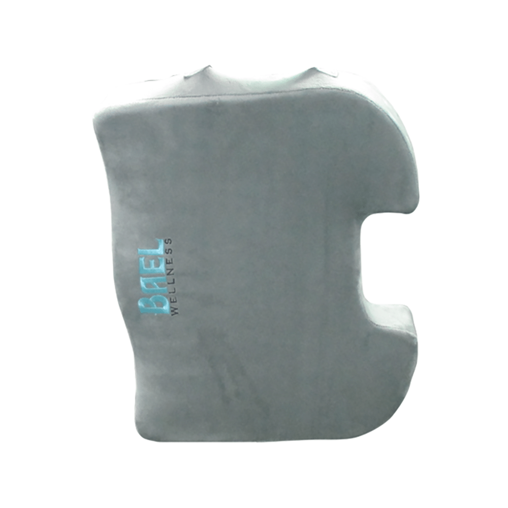 Bael Wellness Seat Cushion for Sciatica, Coccyx, Tailbone, Orthopedic, Back Pain Relief Grey - Image 2