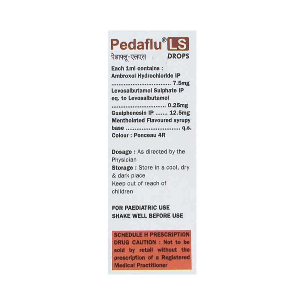 Pedaflu-LS Junior Oral Drops Raspberry - Image 2