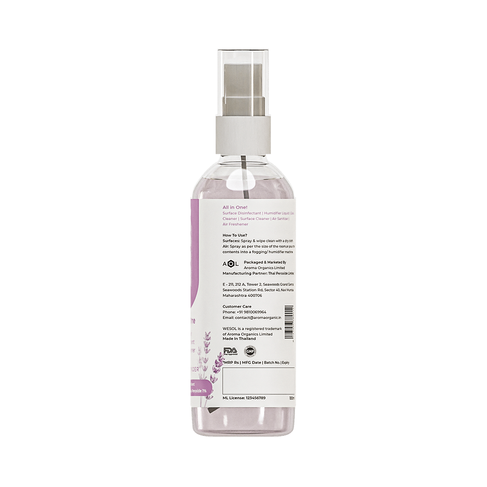 Wesol Food Grade Hydrogen Peroxide 1% All In One Multi Surface Cleaner Liquid, Disinfectant and Air Freshner (100ml Each) Assorted - Image 6