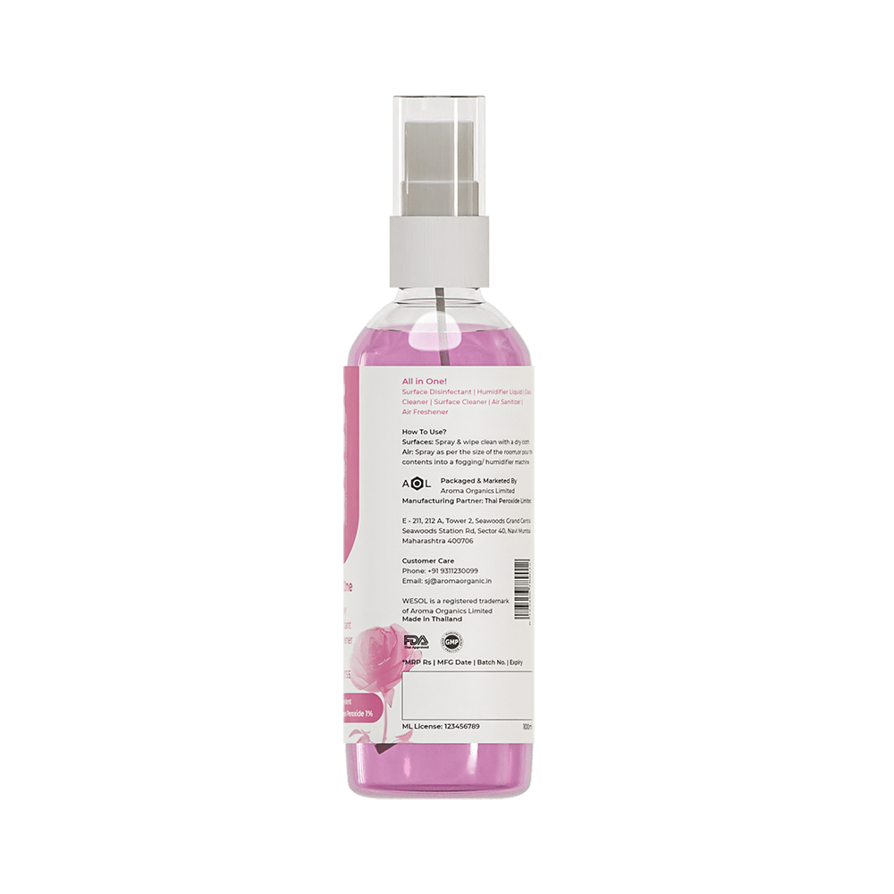 Wesol Food Grade Hydrogen Peroxide 1% All In One Multi Surface Cleaner Liquid, Disinfectant and Air Freshner (100ml Each) Assorted - Image 3