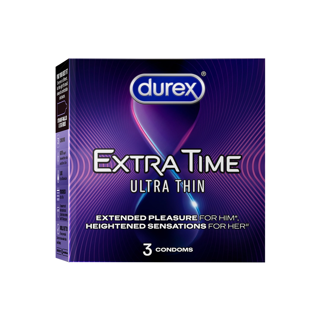 Durex Extra Time Ultra Thin Condoms  - Image 1