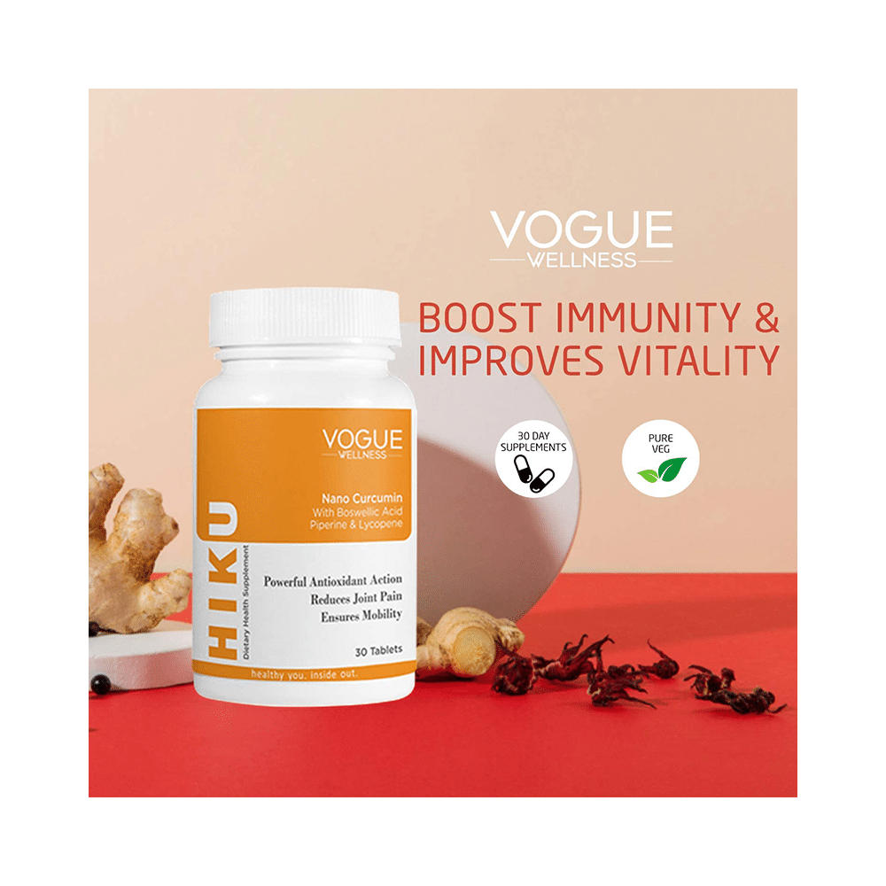 Vogue Wellness Hiku Curcumin 500mg Tablet - Image 5