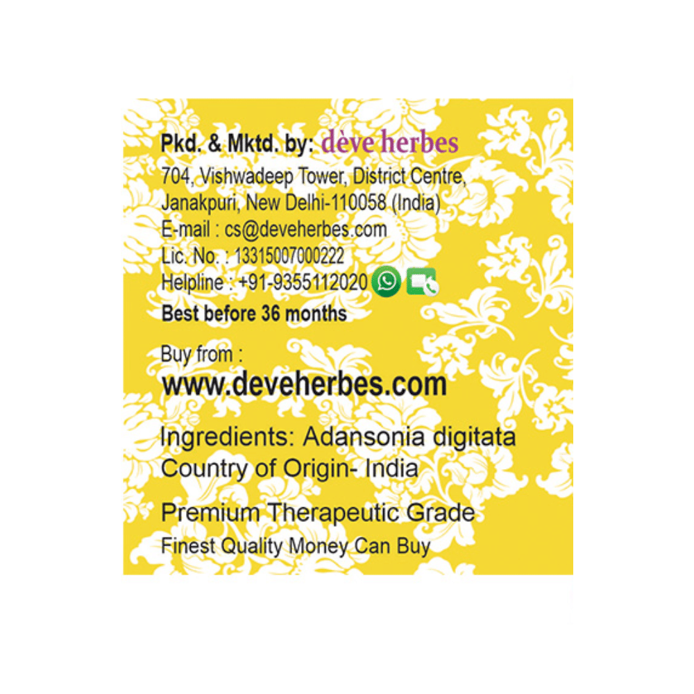Deve Herbes Pure Baobab  Oil with Dropper - Image 3