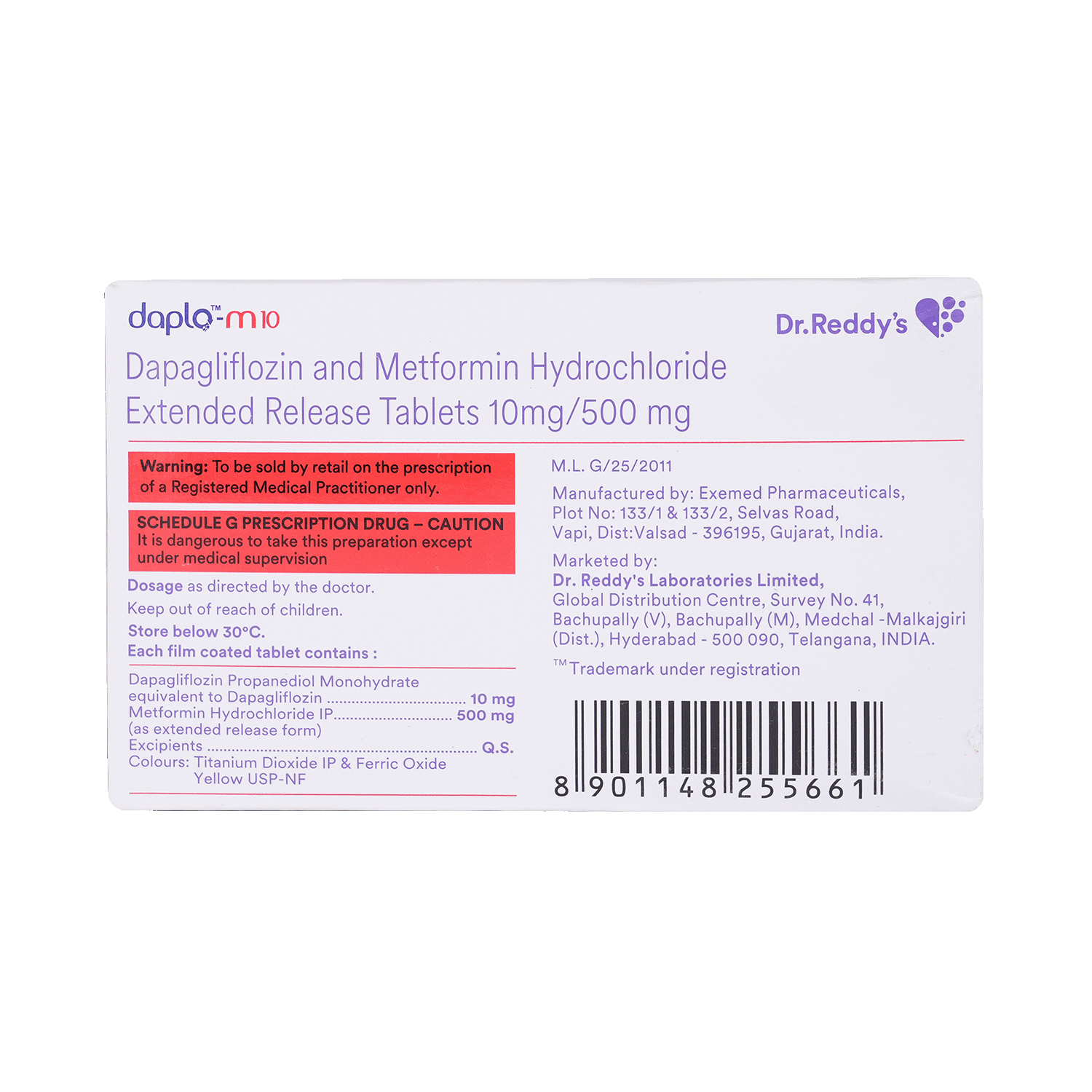 Daplo M 10mg/500mg Tablet - Image 3