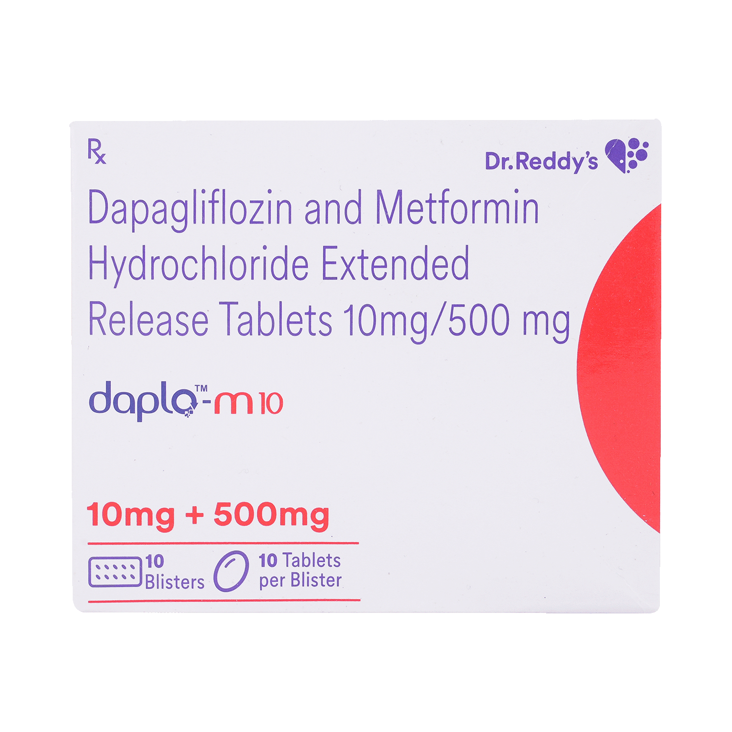 Daplo M 10mg/500mg Tablet - Image 2