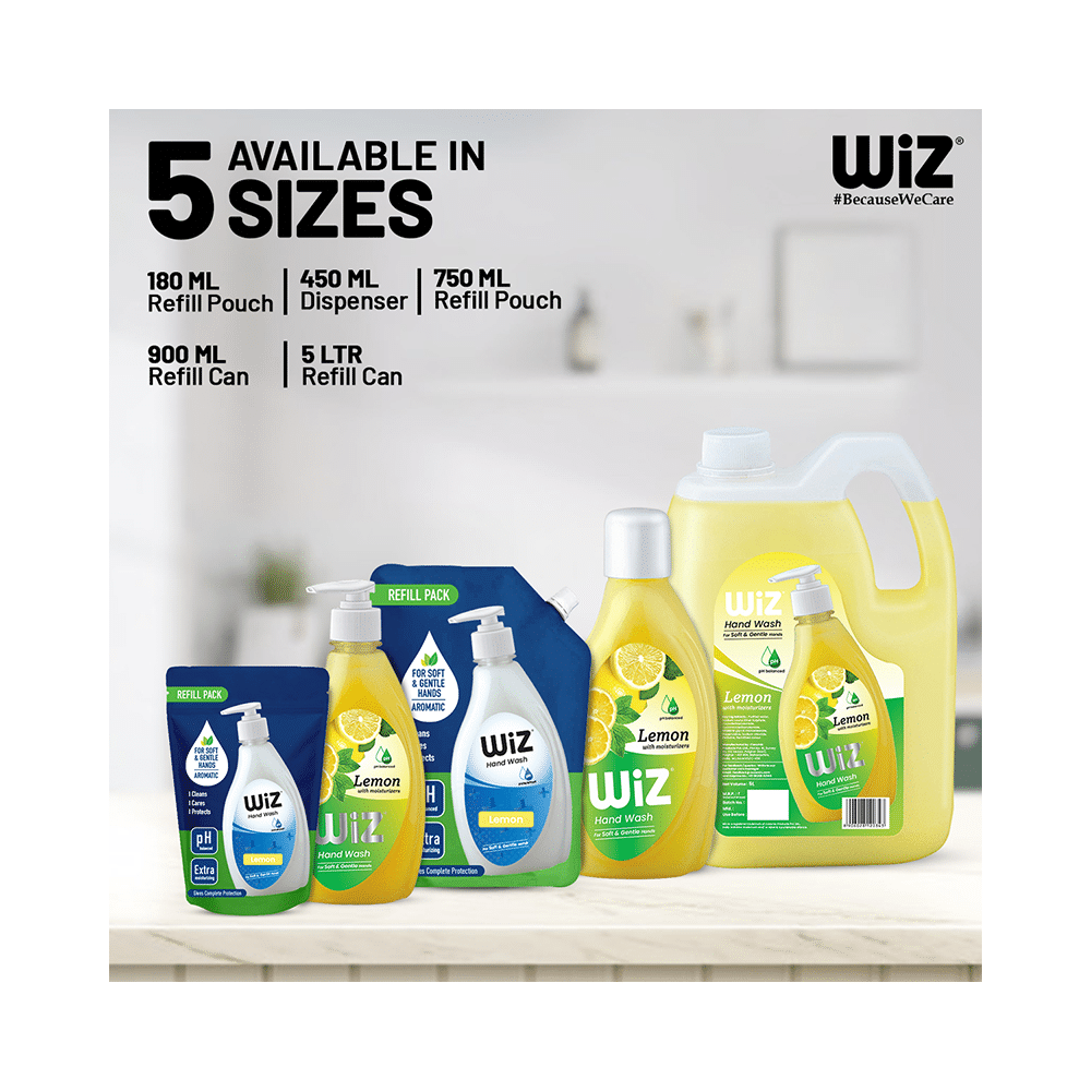 Wiz pH Balanced Hand Wash Refill Pack (5L Each) Lemon - Image 7