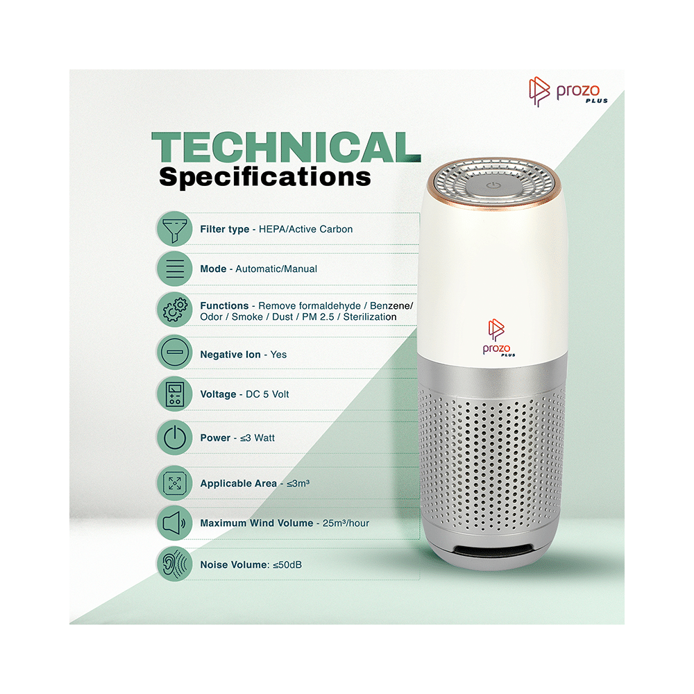Prozo Plus Air Purifier with HEPA Filter - Image 11
