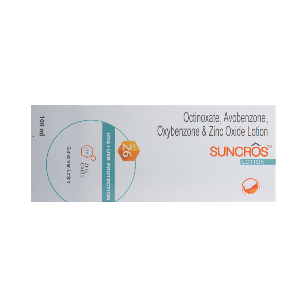 Suncros Sunscreen Lotion SPF 26 | With Zinc Oxide for UVA/UVB Protection - Image 2