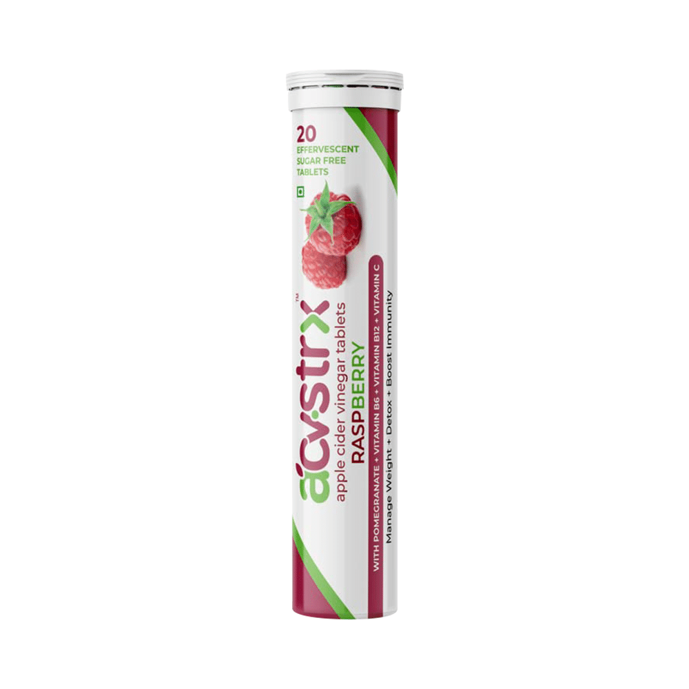 Anisue Healthcare Apple Cider Vinegar Effervescent Tablet (20 Each) Raspberry - Image 1