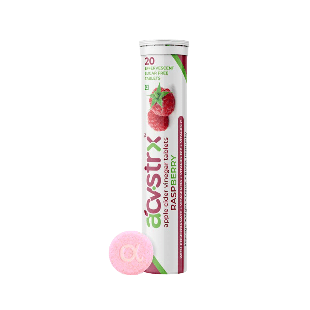Anisue Healthcare Apple Cider Vinegar Effervescent Tablet (20 Each) Raspberry - Image 3
