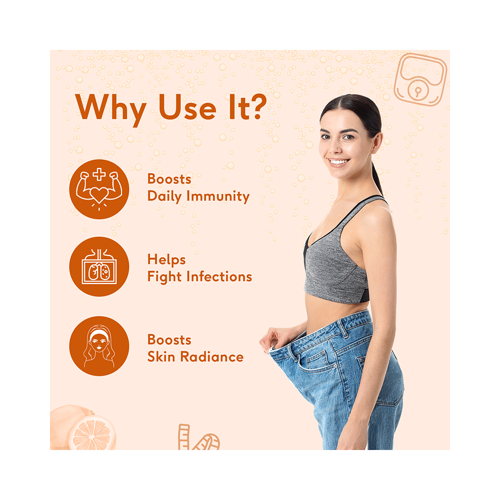 HK Vitals Apple Cider Vinegar for Weight Management & Gut Health Effervescent Tablet Orange - Image 8