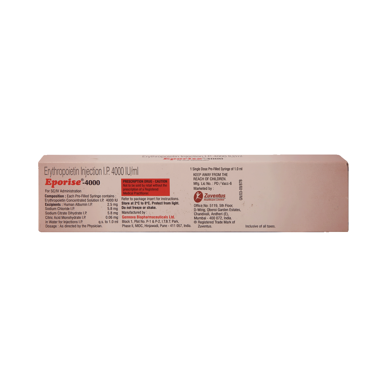 Eporise 4000 Injection - Image 3
