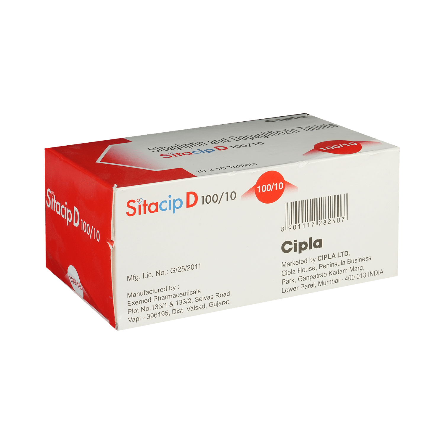 Sitacip D 10mg/100mg Tablet - Image 4