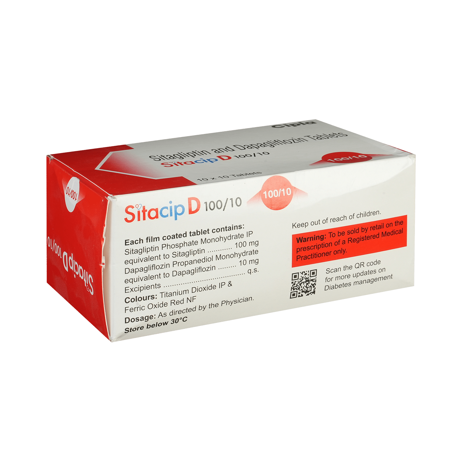 Sitacip D 10mg/100mg Tablet - Image 3