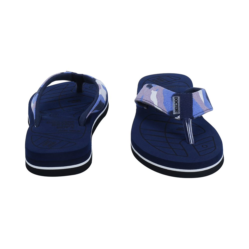 Doctor Extra Soft D 55 Camo Care Orthopaedic and Diabetic Adjustable Strap Super Comfort Flipflops for Men Navy 11 - Image 10