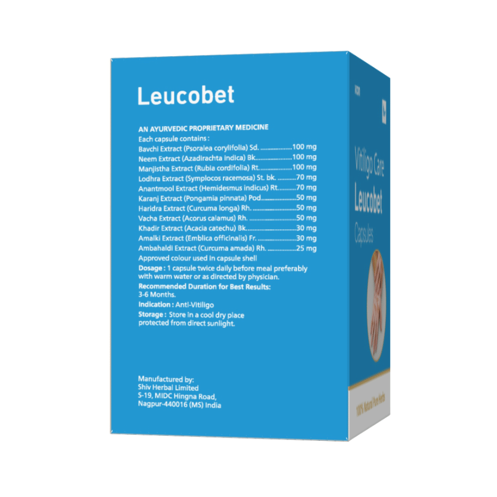 Vitiligo Care Leucobet Capsule (10 Each) - Image 2