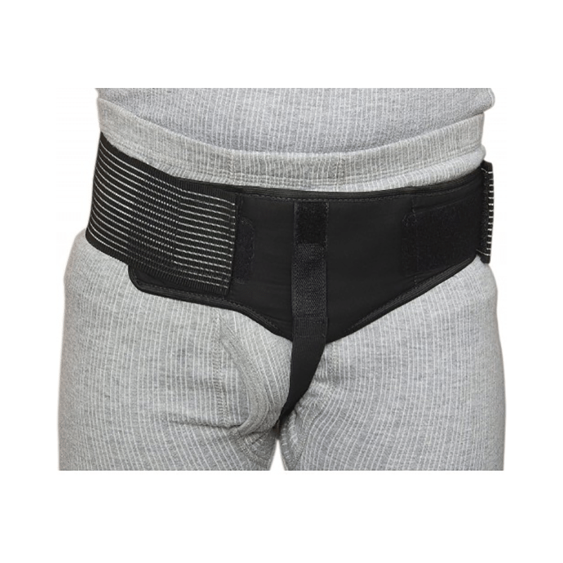 Wonder Care A107 Inguinal Hernia Support with One Removable Compression Pad XXL Black Left - Image 1