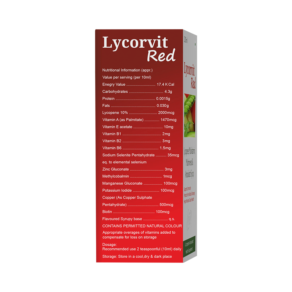 Lycorvit Red Syrup Sugar Free - Image 2