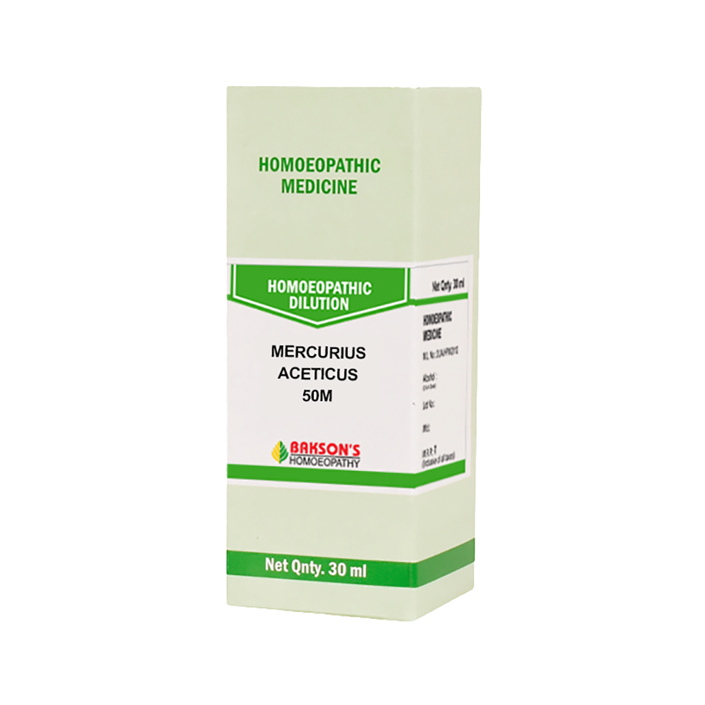 Bakson's Homeopathy Mercurius Aceticus Dilution 50M