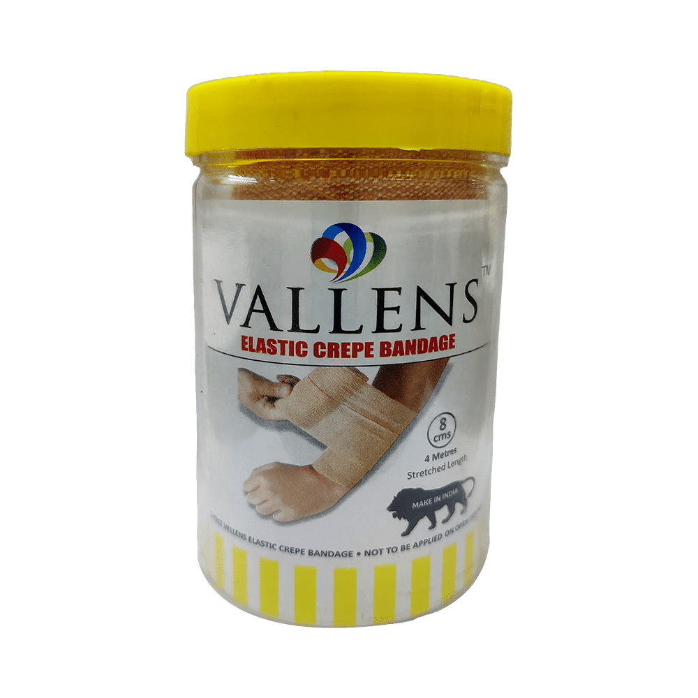 Vallens Crepe Bandage 8cm x 4m