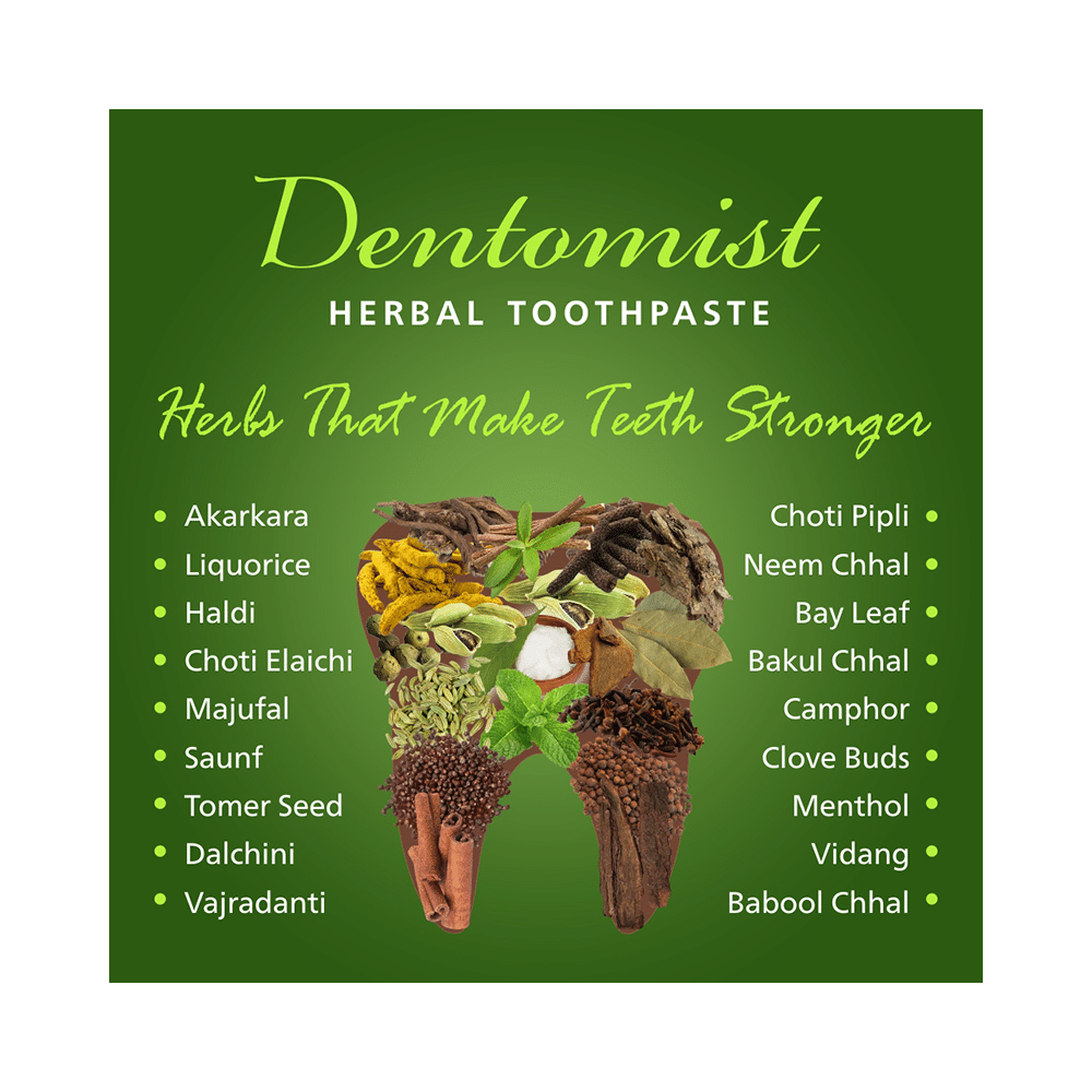 Dentomist Herbal Toothpaste (50gm Each) - Image 6