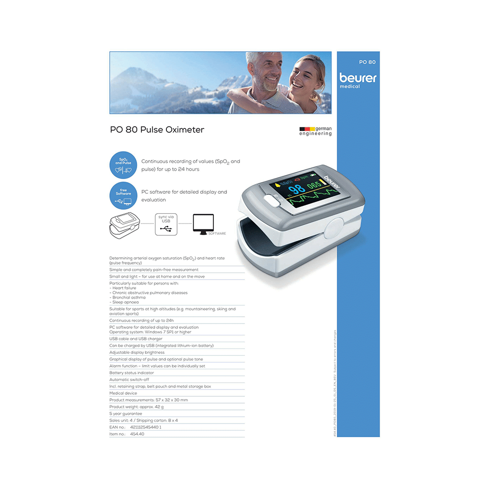 Beurer Medical Combo (PO 80 Oximeter + FT 09/1 Thermometer) - Image 5