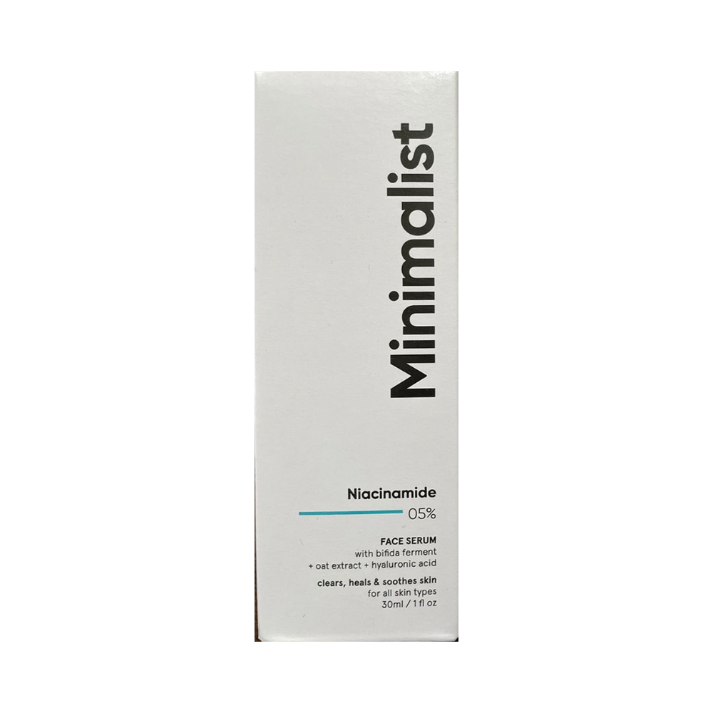 Minimalist 05% Niacinamide Face Serum | Reduces Dullness and Acne Spots - Image 1