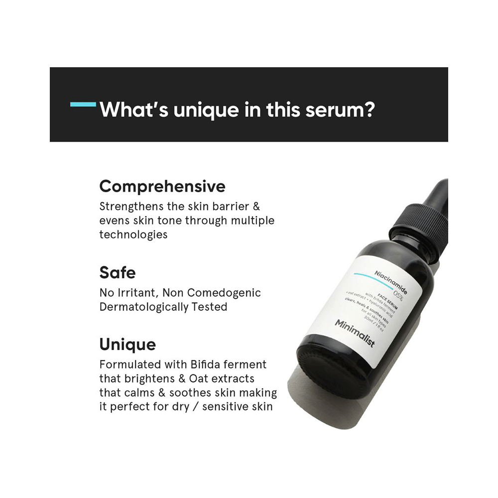 Minimalist 05% Niacinamide Face Serum | Reduces Dullness and Acne Spots - Image 8