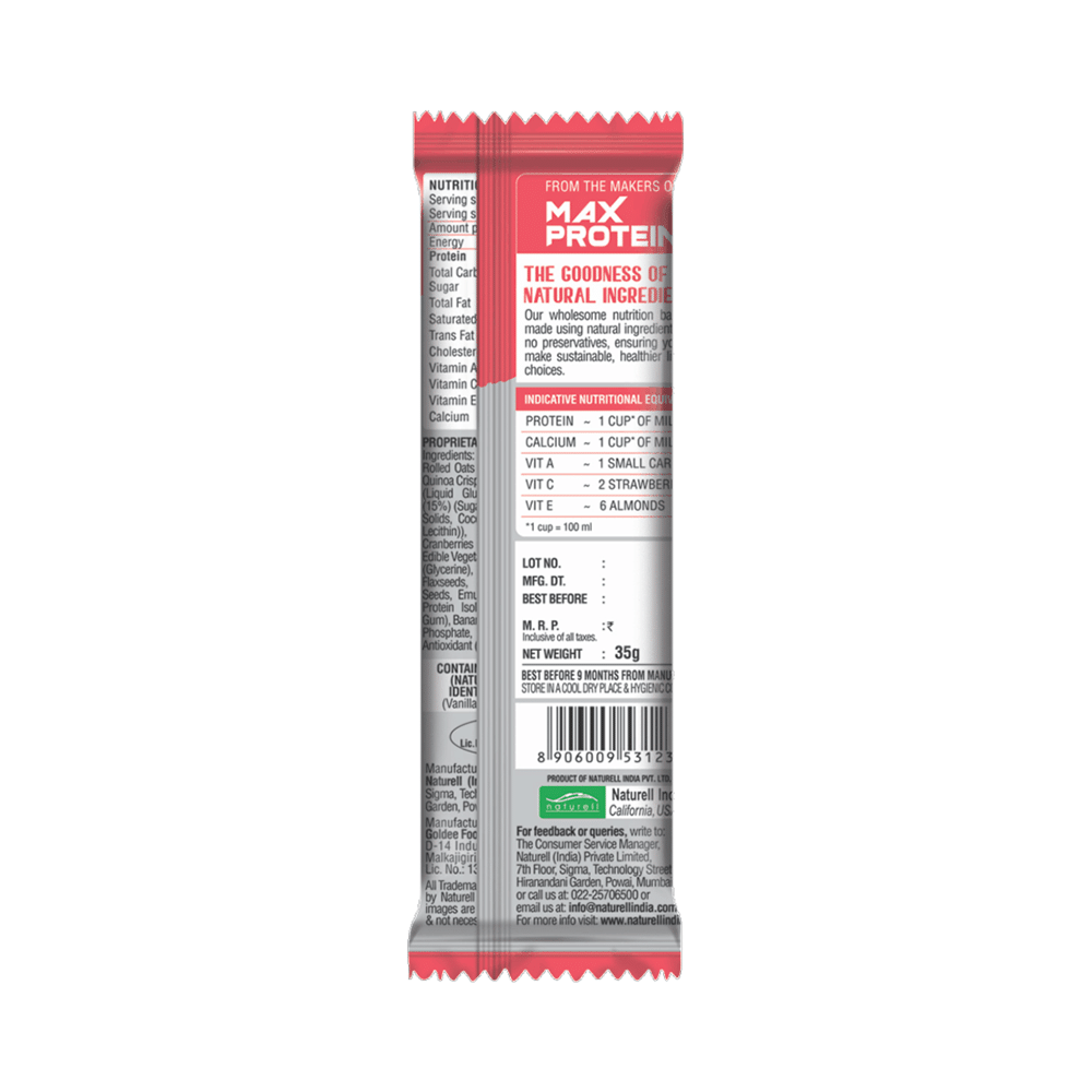RiteBite Nutrition Bar with 4gm Protein Yogurt Berry - Image 2