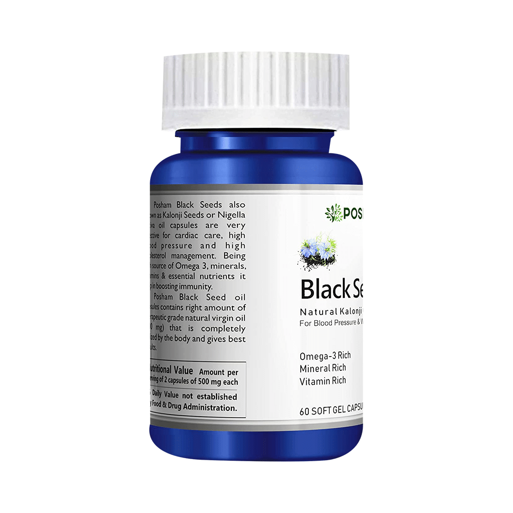 Posham Black Seed Oil  Soft Gelatin Capsule - Image 4
