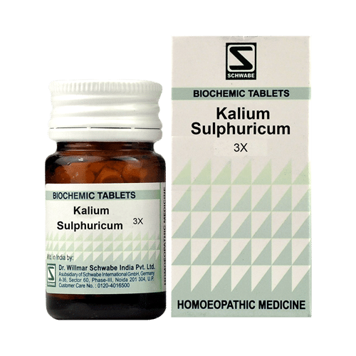 Dr Willmar Schwabe India Kali Sulphuricum Biochemic Tablet 3X - Image 1