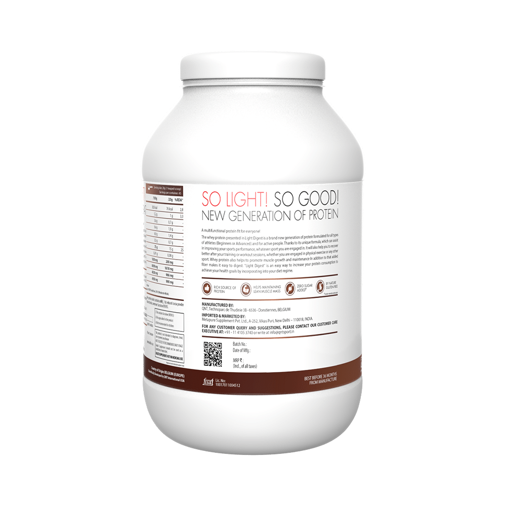 QNT Light Digest Whey Protein Hazelnut Chocolate - Image 3