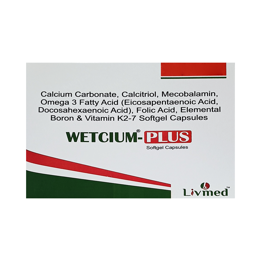 Wetcium-Plus Softgel Capsule - Image 1