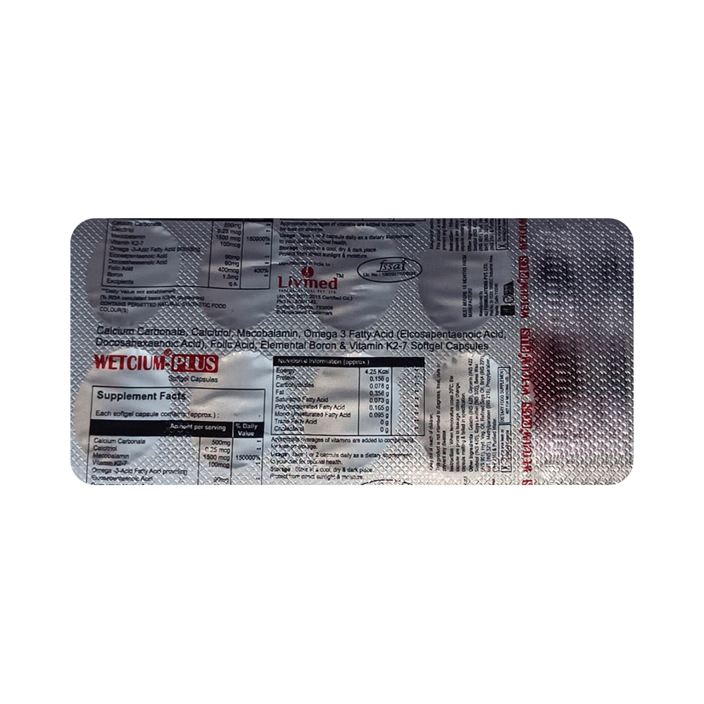 Wetcium-Plus Softgel Capsule - Image 3