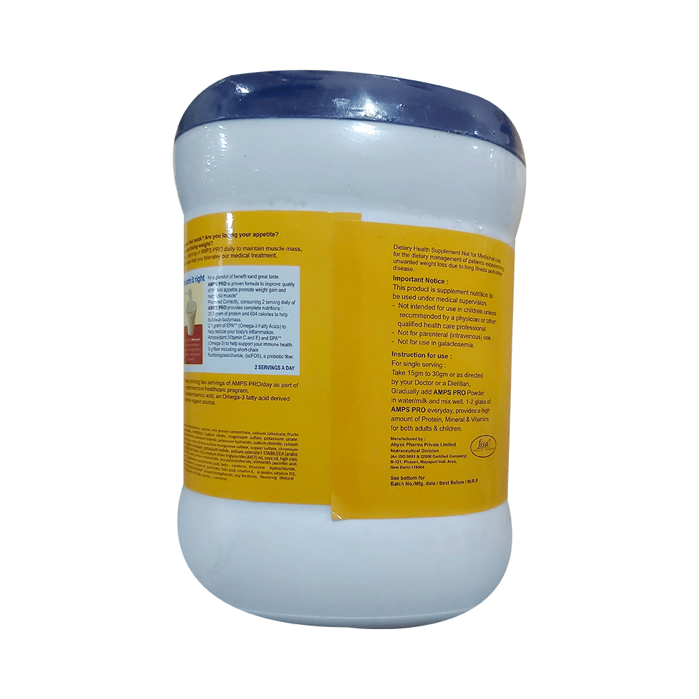 Amps Pro Protein Powder Delicious Vanilla Sugar Free - Image 2