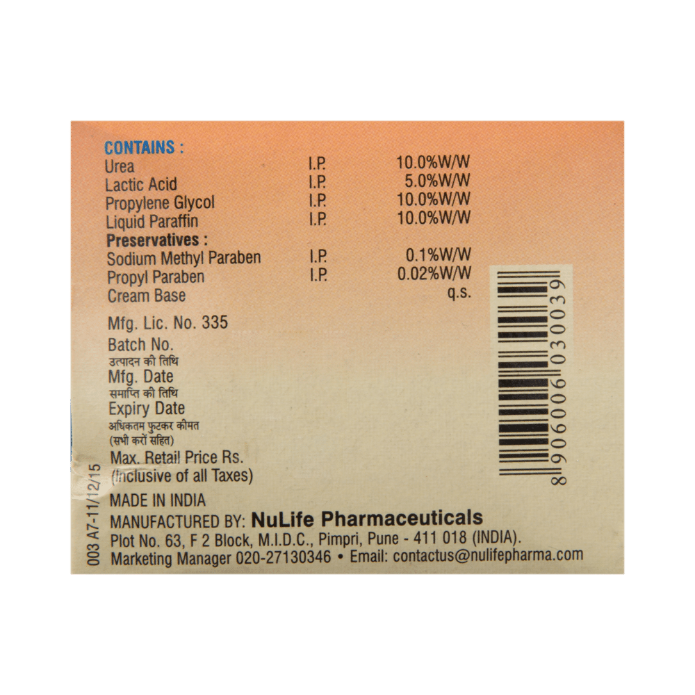 U-Lac Cream with Urea, Lactic Acid, Propylene Glycol & Liquid Paraffin - Image 3
