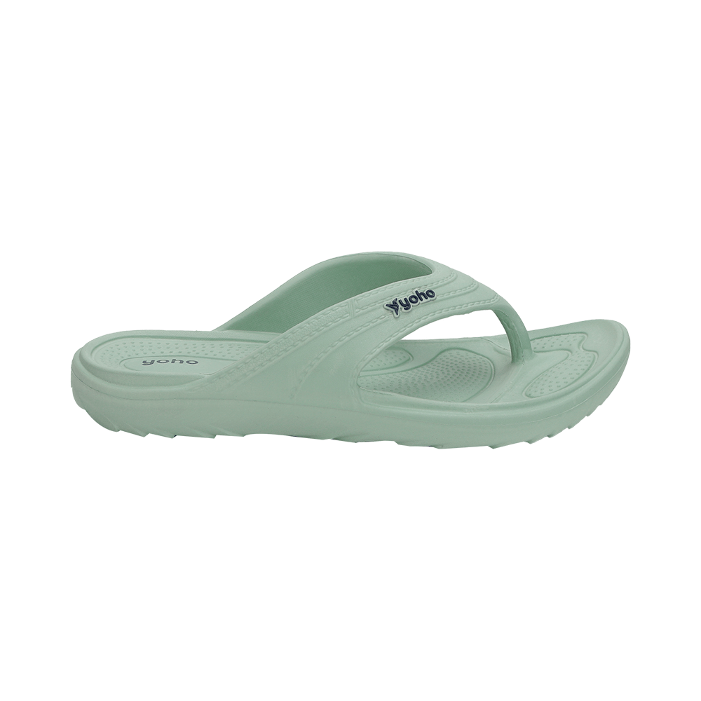 Yoho Lifestyle Acupressure Flip Flops for Women Pastel Green 6 - Image 2