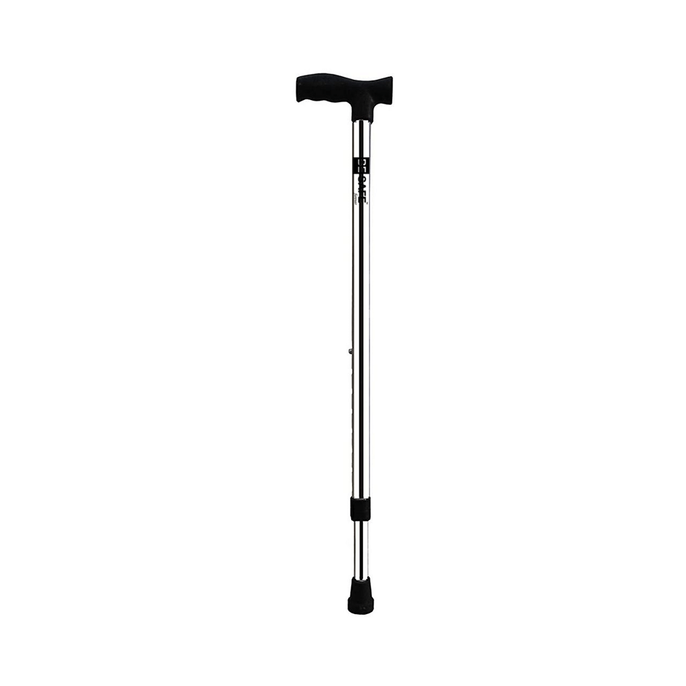 Be Safe Forever Adult Walking Cane Support Stick Height Adjustable Chrome Steel - Image 2