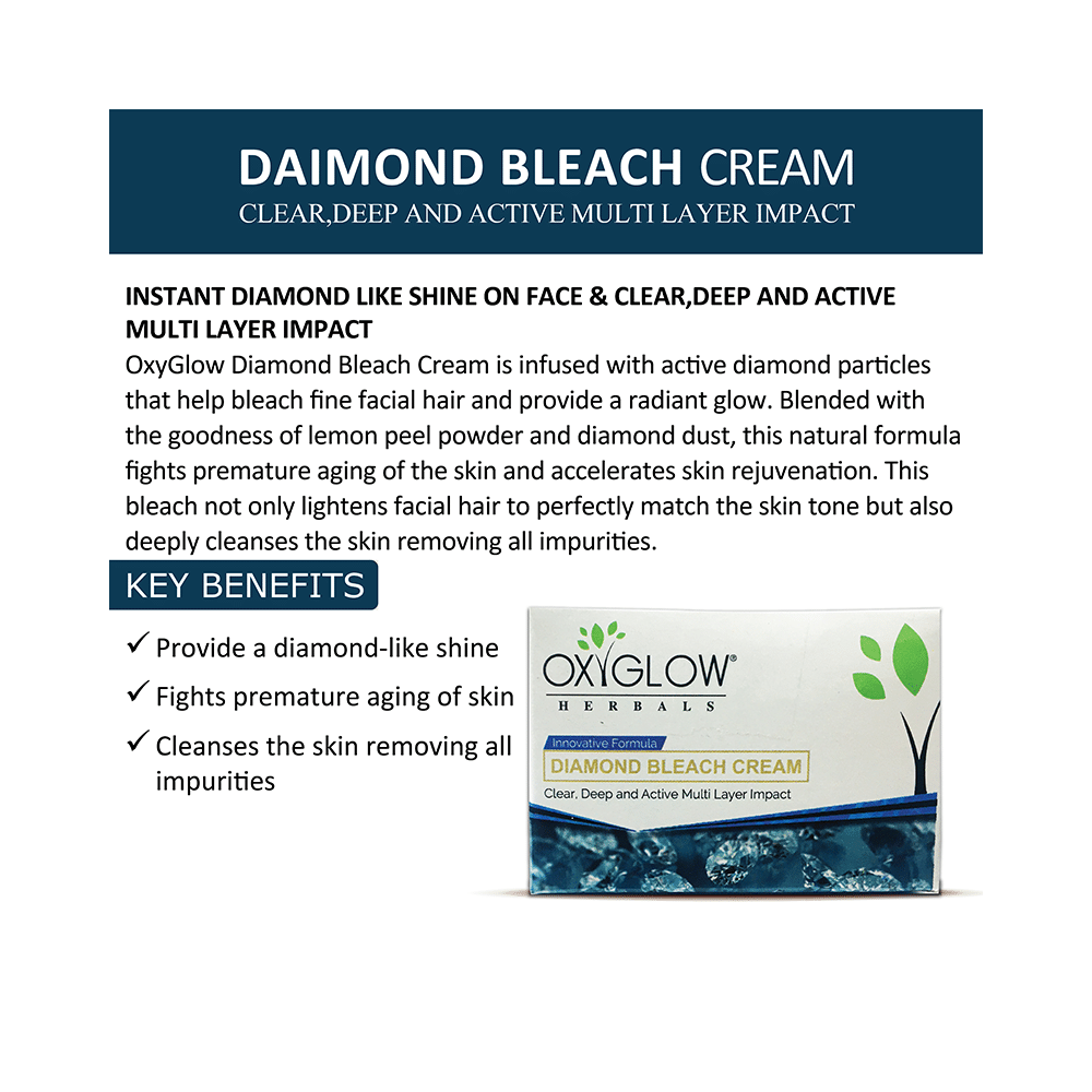 Oxyglow Herbals Diamond Bleach Cream - Image 3