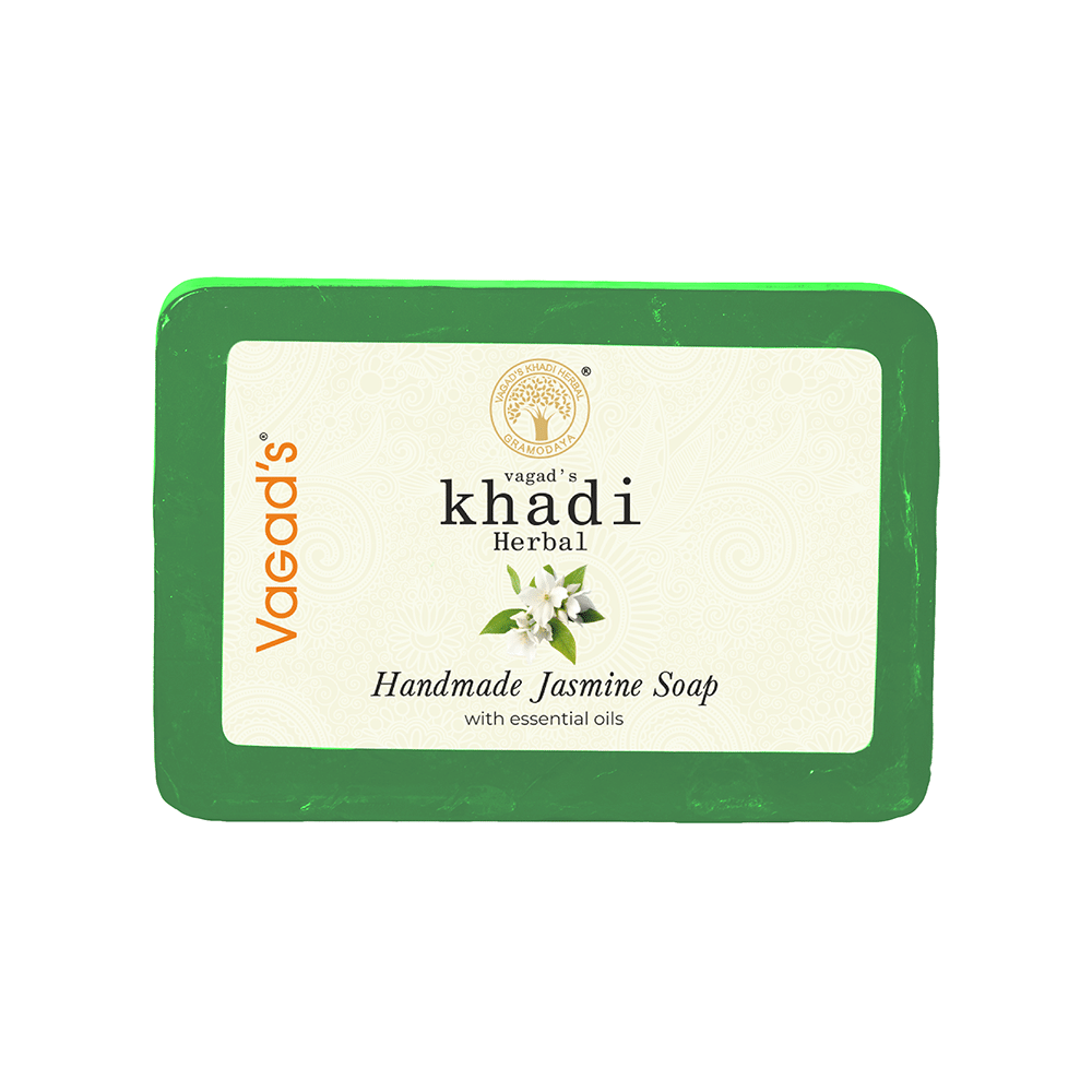 Vagad's Khadi Herbal Handmade Soap Jasmine Soap - Image 1