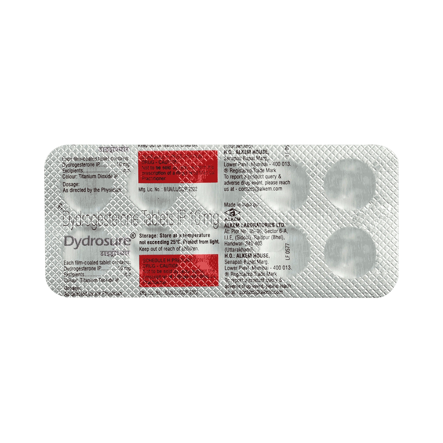 Dydrosure 10mg Tablet - Image 5
