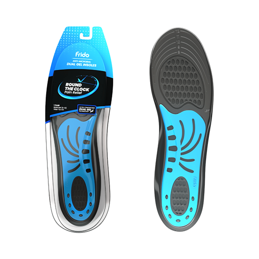 Frido Dual Gel Insoles UK 5-9 - Image 1