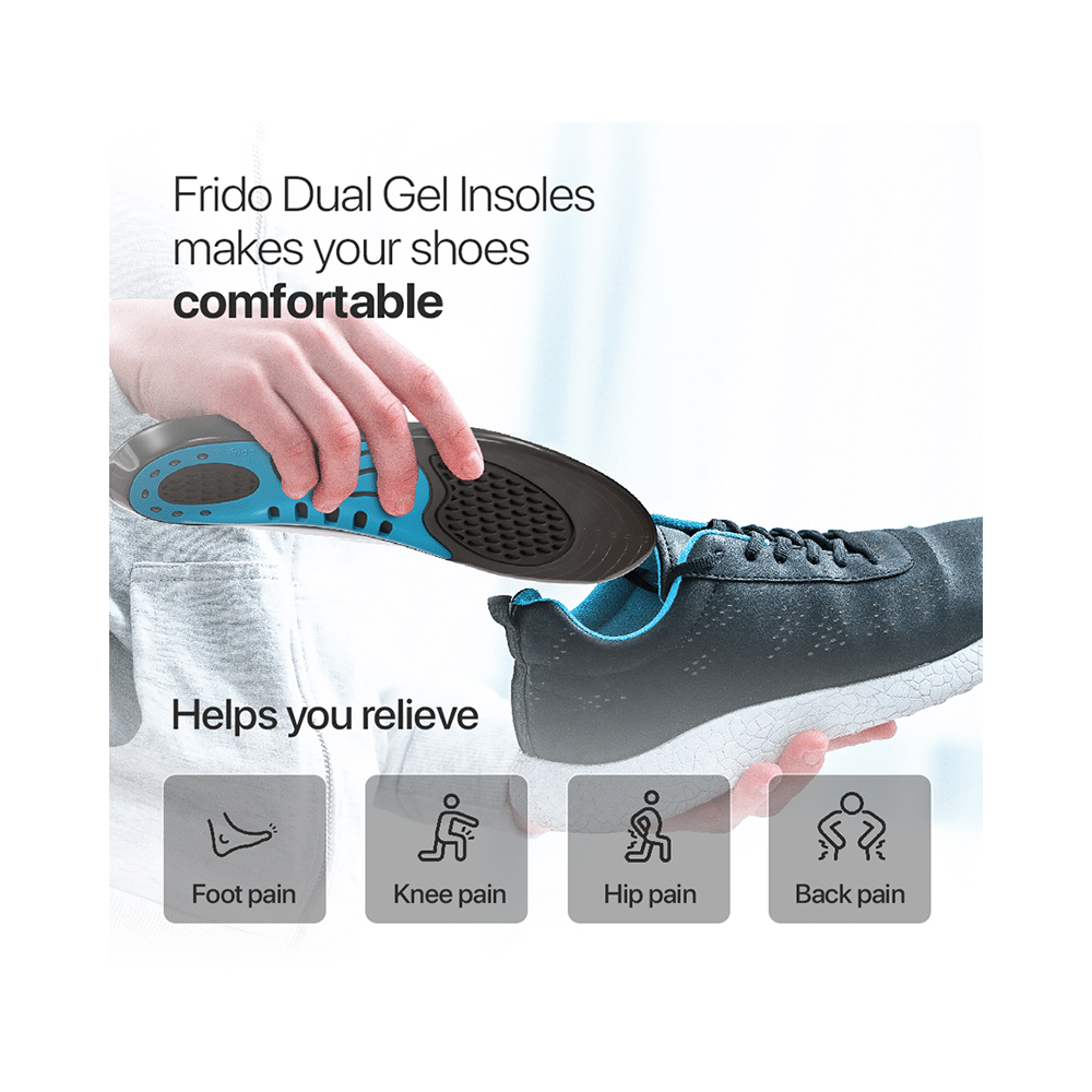 Frido Dual Gel Insoles UK 5-9 - Image 4
