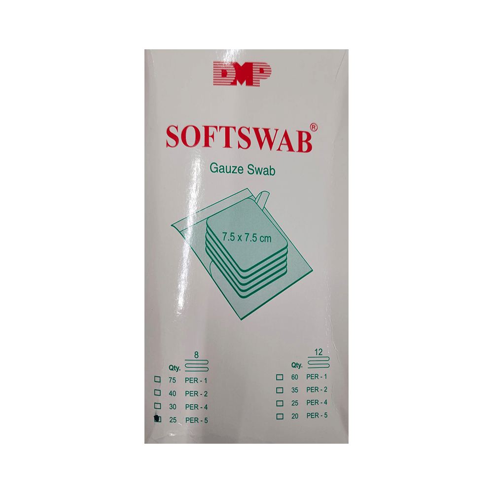 Softswab 8 ply Gauze Swab 7.5cm x 7.5cm - Image 1