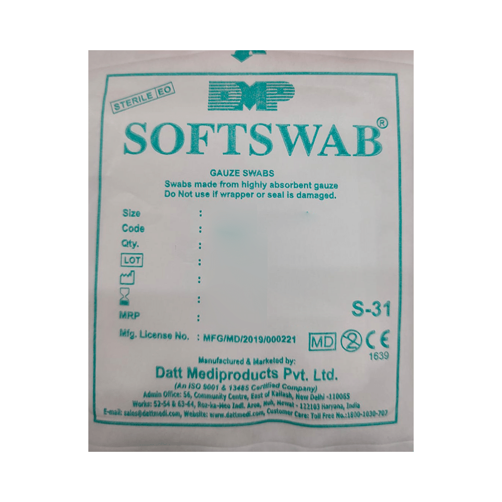 Softswab 8 ply Gauze Swab 7.5cm x 7.5cm - Image 2