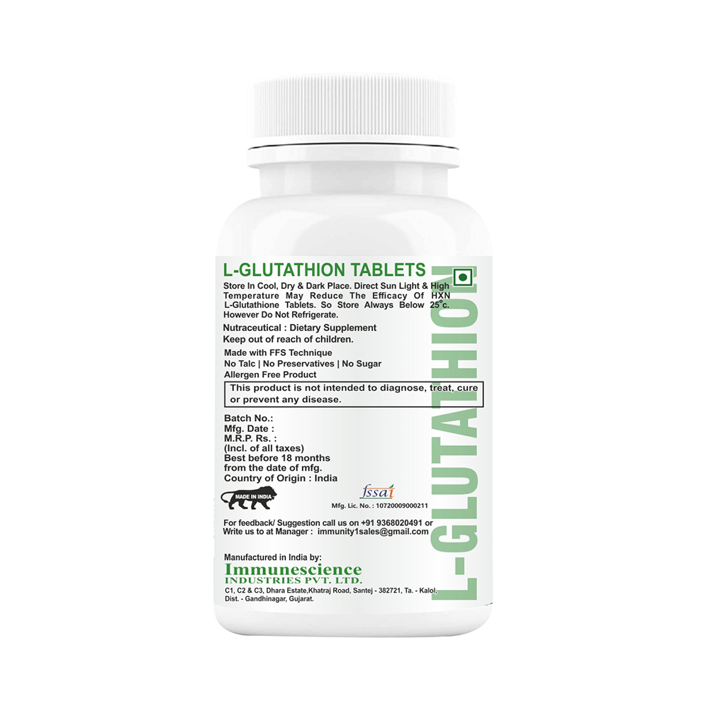 HXN Sugar Free L-Glutathione Tablet (60 Each) - Image 3