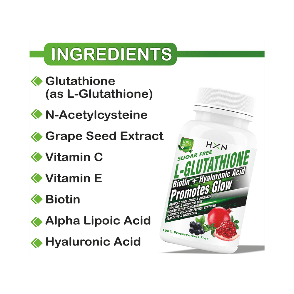 HXN Sugar Free L-Glutathione Tablet (60 Each) - Image 6