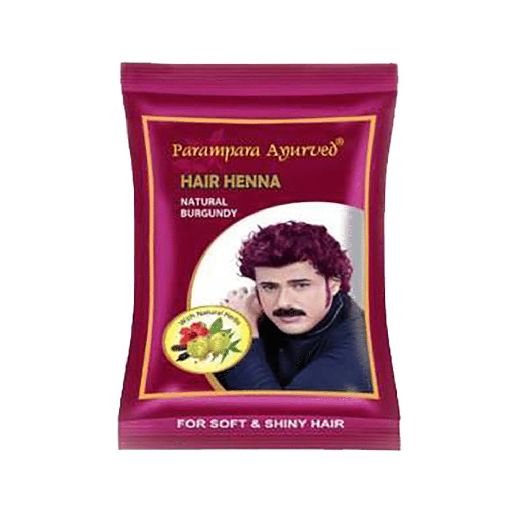 Parampara Ayurved Hair Henna (20gm Each) Natural Burgundy