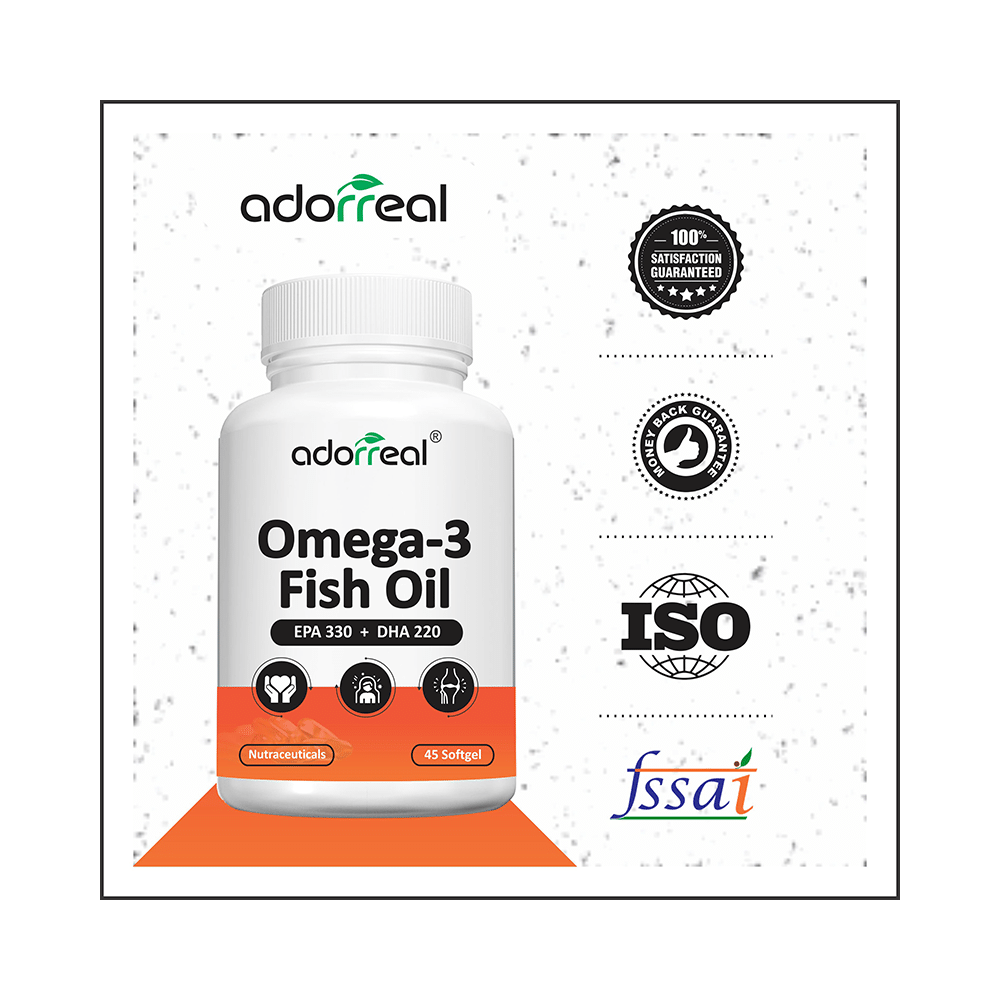 Adorreal Omega-3 Fish Oil EPA 330 + DHA 220 Softgels - Image 5